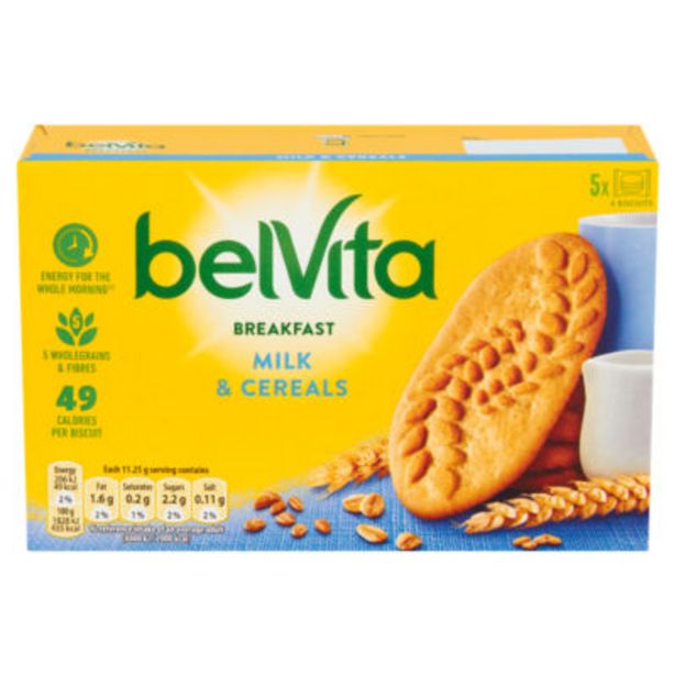 Breakfast Biscuits Milk & Cereals 5 Pack offer at £0.75