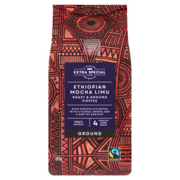 Ethiopian Fairtrade Ground Coffee offer at £2.75
