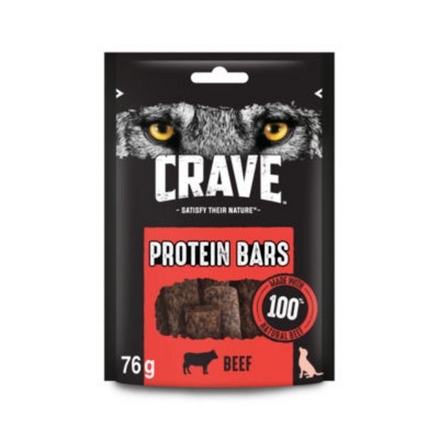 Protein Bar Adult Dog Treat with Beef offer at £1.25