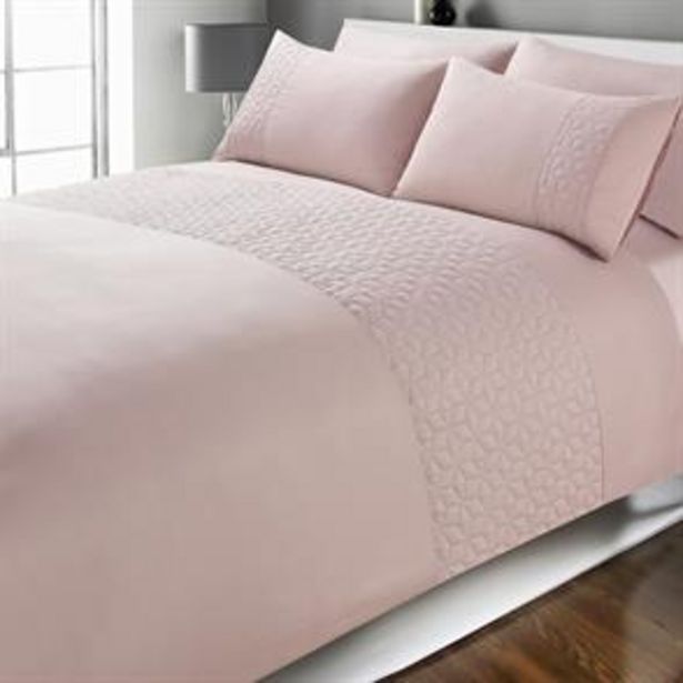 Home Collections: Pinsonic Duvet Set - Pink offer at £10.99