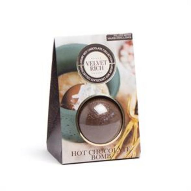 Velvet Rich Luxury Hot Chocolate Collection: Hot Chocolate Bomb Filled with Marshmallows (12 x 35g) offer at £11.88