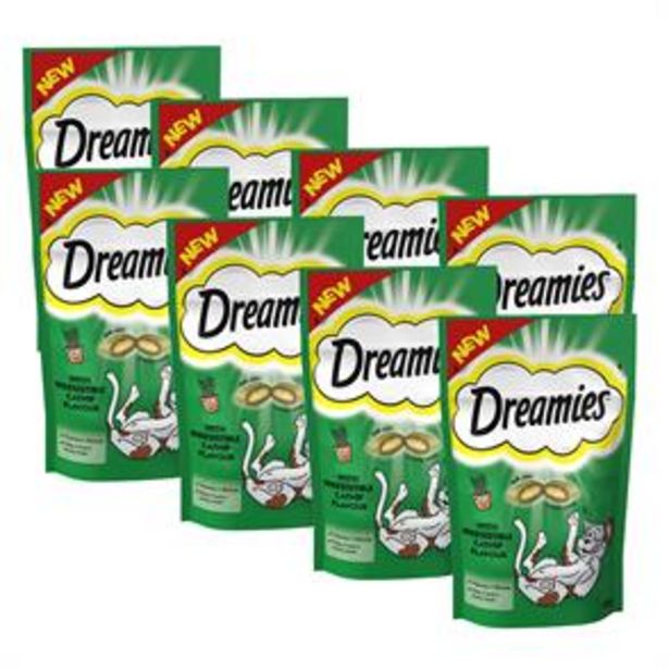 Dreamies: Cat Treat Biscuits with Catnip 60g (Case of 8) offer at £7.6
