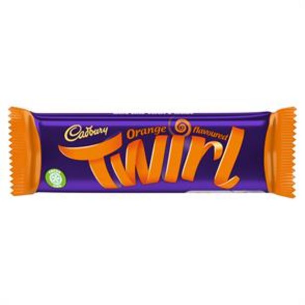 Cadbury Orange Twirl (48 x 43g Bars) offer at £33.12
