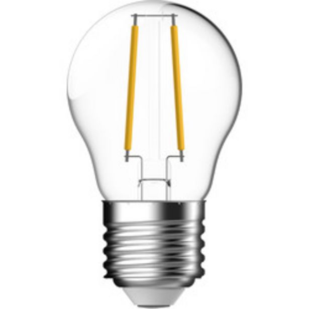 Energetic LED Filament Clear Ball Lamp                    4W ES 470lm offer at £1.98