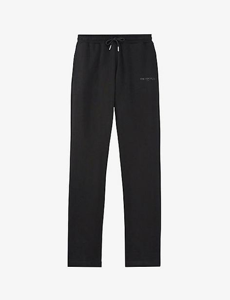 THE KOOPLES  Logo-embroidered straight-leg high-rise cotton jogging bottoms offers at £85 in Selfridges