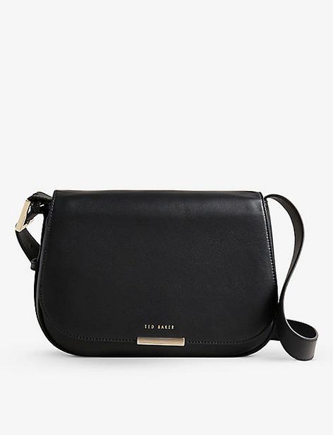 TED BAKER  Bagetta structured leather saddle bag offers at £105 in Selfridges