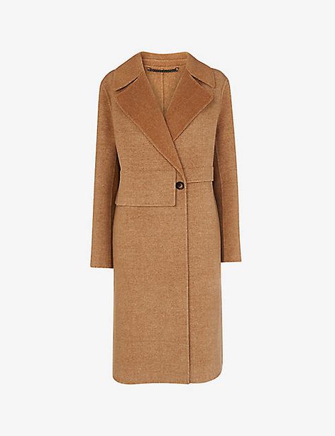 WHISTLES  Yasmin double-faced wool-blend coat offer at £199
