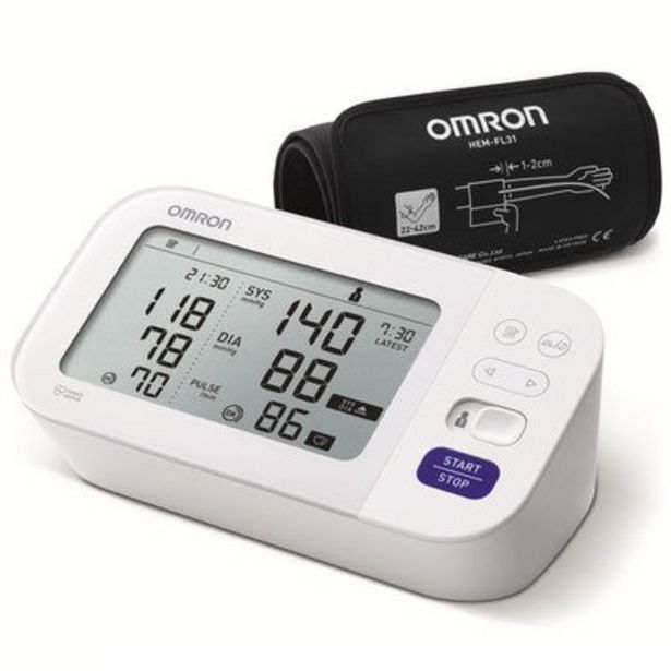 OMRON M6 comfort upper arm blood pressure monitor offer at £75.99