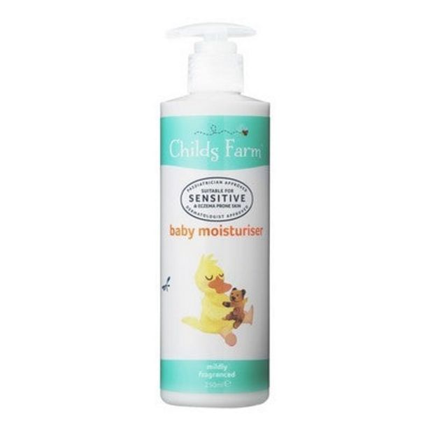 Childs Farm baby moisturiser shea and cocoa butter 250ml offer at £4.49