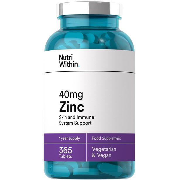 Nutri Within 40mg zinc - 1 year's supply offer at £14.99