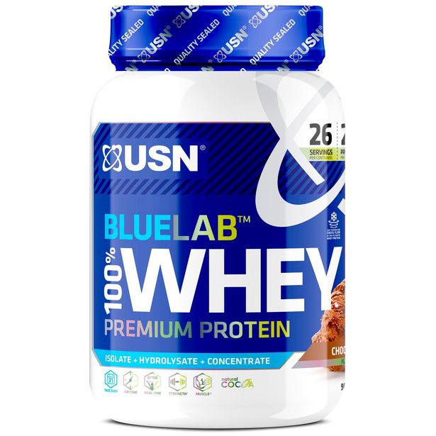 USN blue lab whey chocolate shake 908g offer at £25