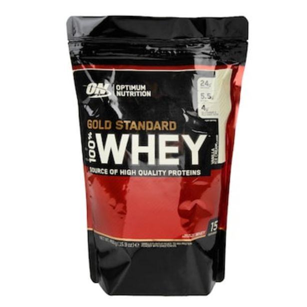 Optimum Nutrition Gold Standard 100% Whey Powder Vanilla Ice Cream 908g offer at £28