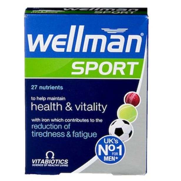 Vitabiotics Wellman Sport 30 Tablets offer at £7.36