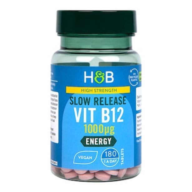 Holland & Barrett High Strength Vitamin B12 + Cyanacobalamin 1000ug 180 Tablets offers at £9 in Holland & Barrett