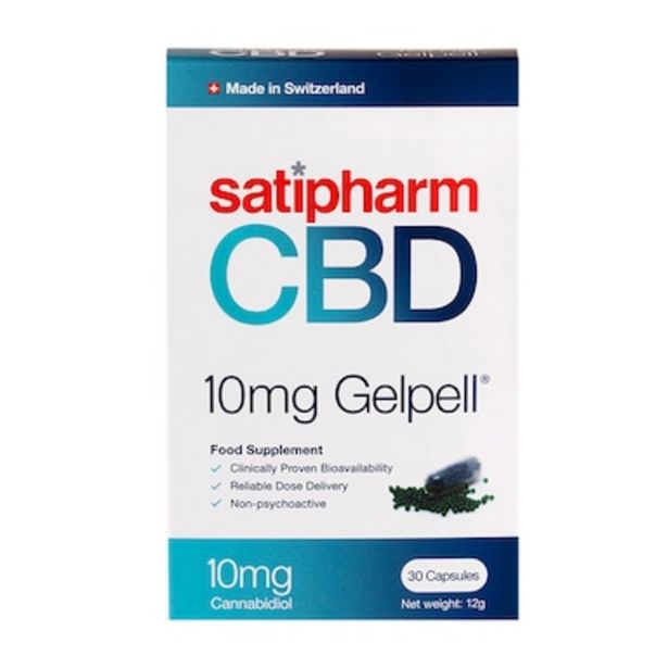 Satipharm CBD Gelpell 30 Capsules offers at £19 in Holland & Barrett