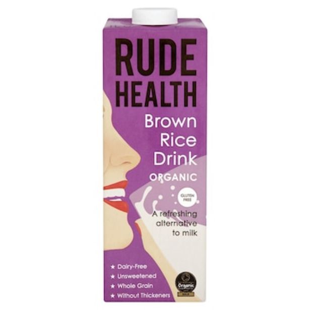 Rude Health Organic Brown Rice Drink 1 Litre offer at £1.64