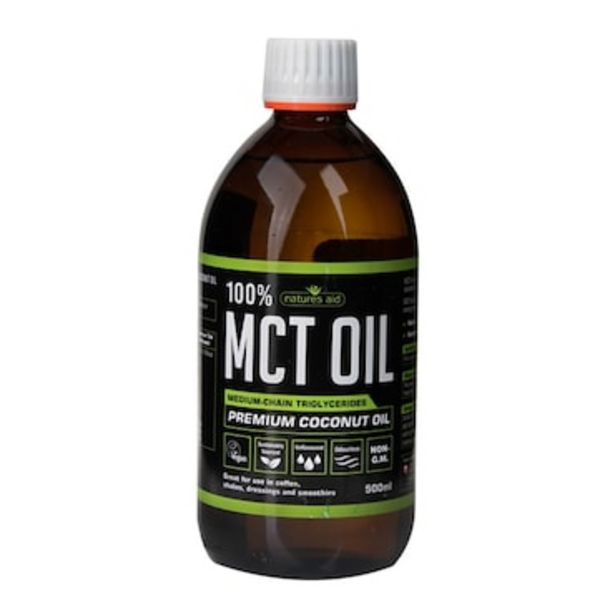 Nature's Aid 100% Pure MCT Oil 500ml offer at £14.24