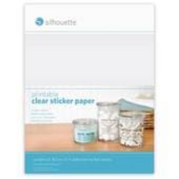 Silhouette Clear Printable Sticker 8 Sheets offer at £7