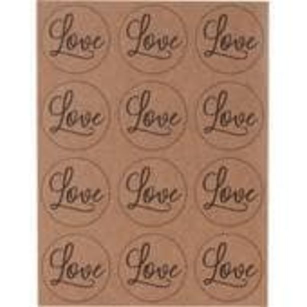 Kraft Love Stickers 36 Pack offer at £2.5
