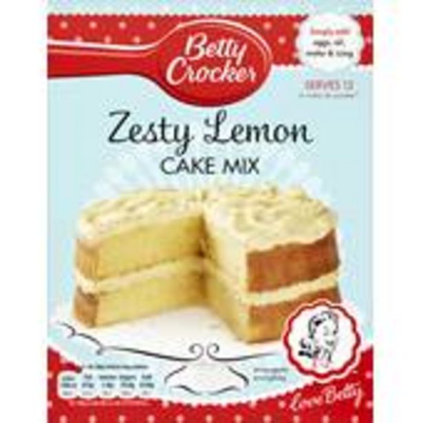 Betty Crocker Zesty Lemon Cake Mix 425g offer at £2