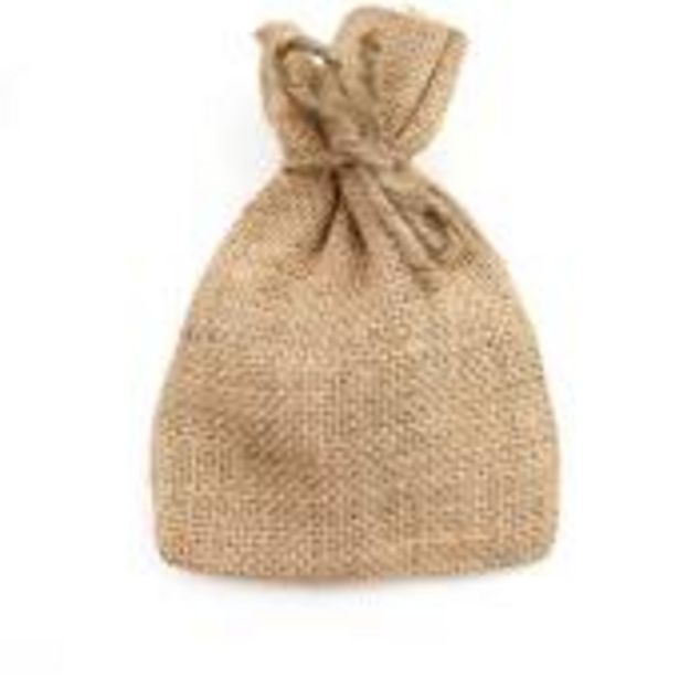 Natural Jute Bags 10 Pack offer at £7