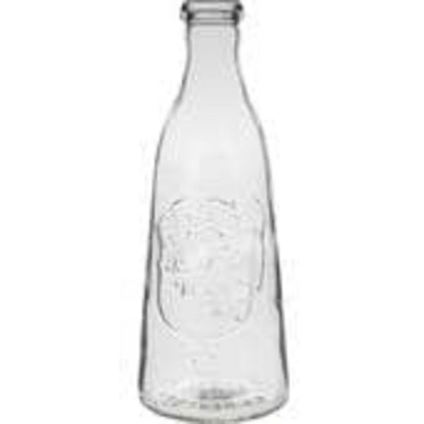 Clear Glass Bottle 1 Litre offer at £1.7
