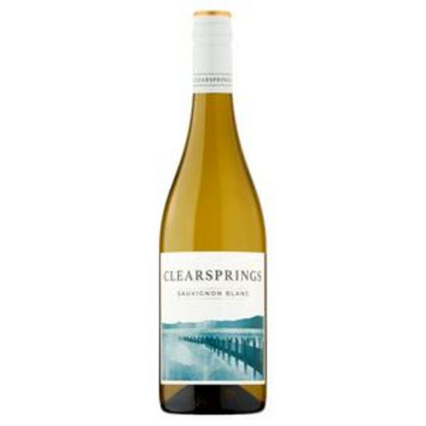 Clearsprings Sauvignon Blanc 75cl offer at £5.5