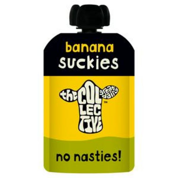 The Collective Suckies Banana Kids Yoghurt Pouch 100g offer at £0.75
