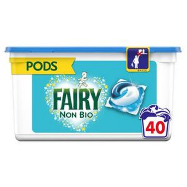 Fairy Non Bio Pods Washing Liquid Capsules 40 Washes offer at £7