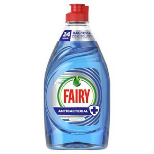 Fairy Antibacterial Washing Up Liquid Eucalyptus 340ml offer at £1.5