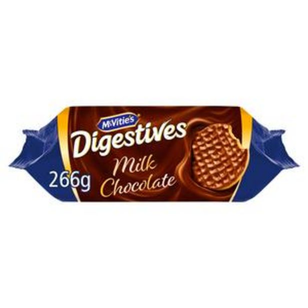McVitie's Milk Chocolate Digestives Biscuits 266g offer at £1