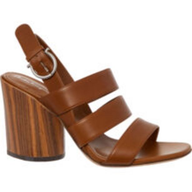 Brown Leather Wooden Heeled Sandals offer at £199.99