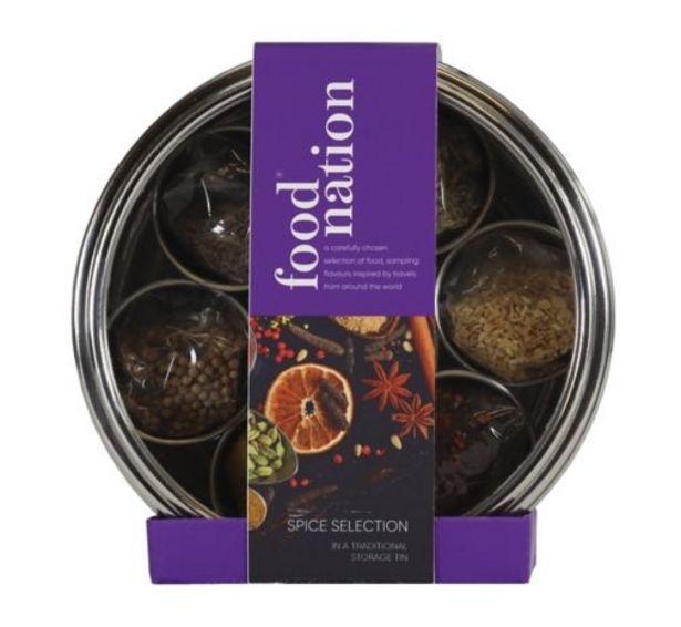 Food Nation  Spice Selection in a Traditional Spice Tin offer at £7.5