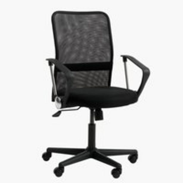 Office chair DALMOSE blackSave 44% offer at £45