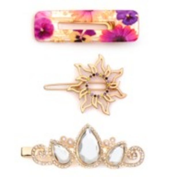 Disney Store Tangled Hair Clips, Pack of 3 offers at £8.99 in Disney Store