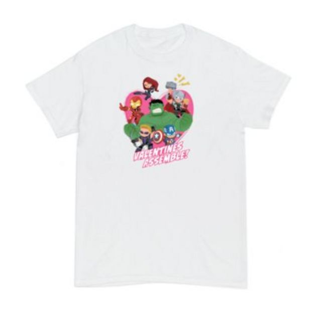 Avengers ‘Valentines Assemble’ Customisable T-Shirt For Kids offer at £10