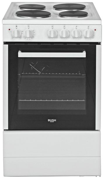 Bush BESAW50W 50cm Single Electric Cooker - White offers at £150 in Argos