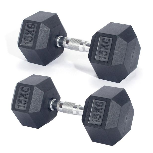 Pro Fitness 15kg Hex Dumbbell Set offers at £56.6 in Argos