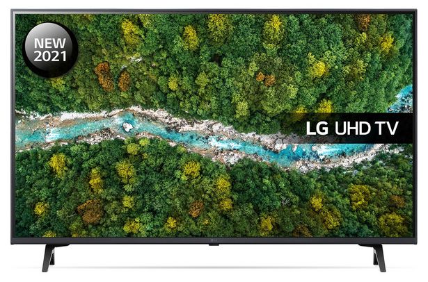 LG 43 Inch 43UP77006LB Smart 4K UHD LED HDR Freeview TV offer at £369