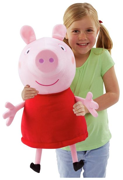 Peppa Pig Giant Talking Peppa Soft Toy offer at £12