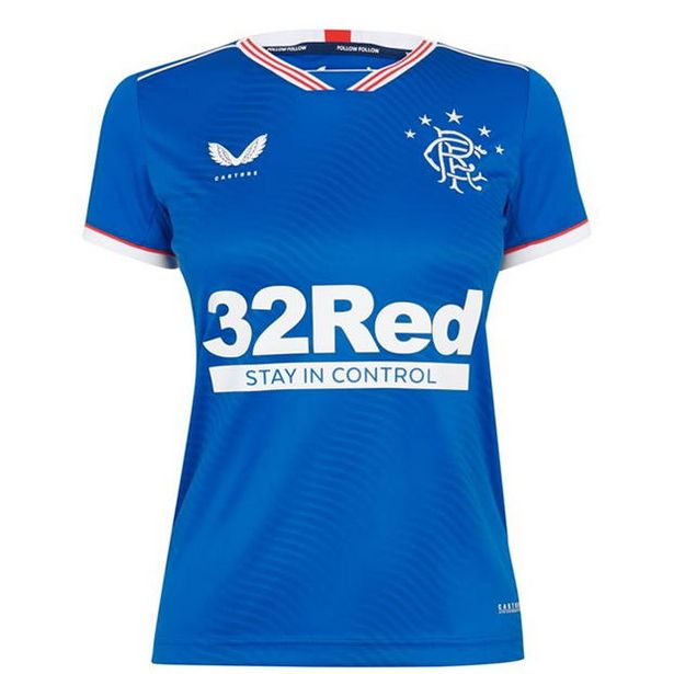 Castore Rangers Football Club Home Shirt 2020/21 Seniors offer at £34