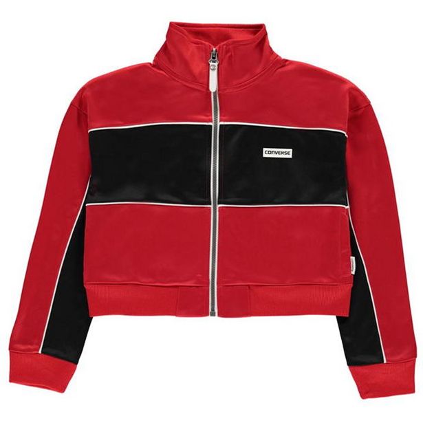 Converse Cropped Zip Jacket Junior Girls offer at £15