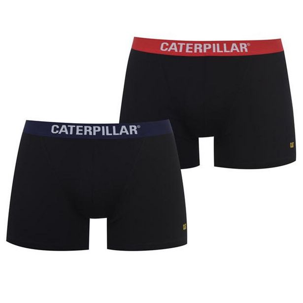 Caterpillar 2 Pack Boxers Mens offer at £6