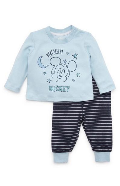 Baby Boy Disney Mickey Mouse Blue Pyjamas offer at £6