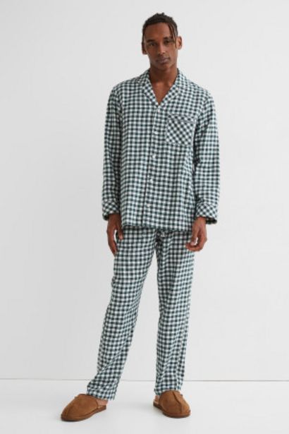 Flannel pyjamas offers at £17 in H&M