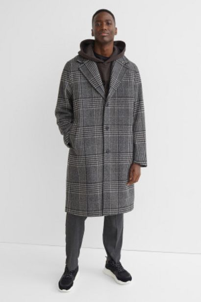 Oversized wool-blend coat offers at £44 in H&M