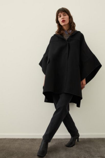 Wool-blend cape offers at £75 in H&M