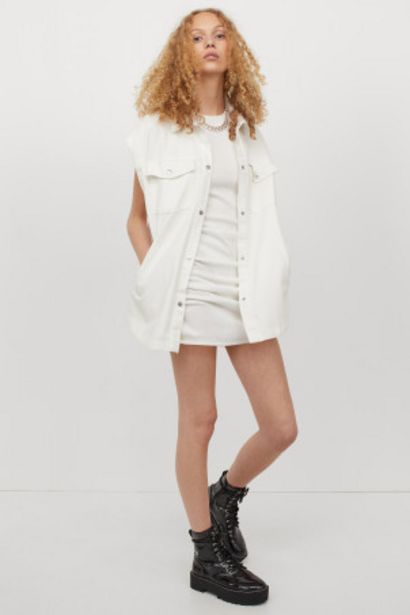 Denim waistcoat offers at £13 in H&M
