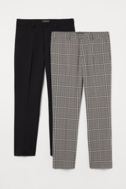 2-pack Slim Fit trousers offers at £21 in H&M