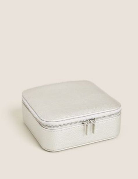 Faux Leather Square Jewellery Box offer at £15
